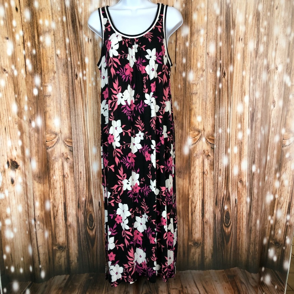 Secret Treasures Sleep Knit Sleeveless Midi Lounger Dress - Picture 4 of 15
